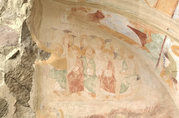 Картины XIII века, монастырь Давида Гареджи, Кахетия, Грузия — стоковое фото