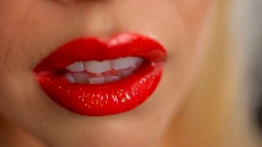 seksi kırmızı dudaklar