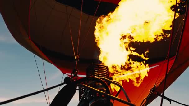 Ballon Air Chaud Éclats Incendie — Video