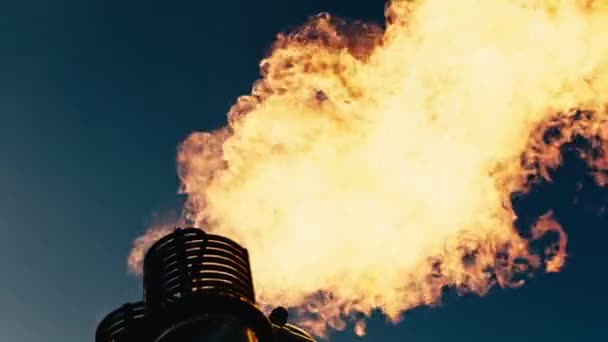 Воздушный Шар Вспышки Огня — стоковое видео