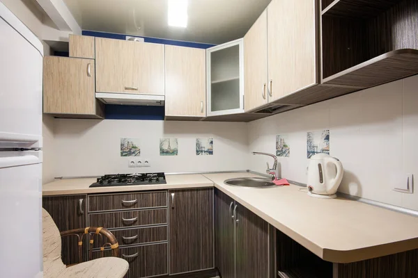 Small kitchenette in a studio — Stock Photo, Image