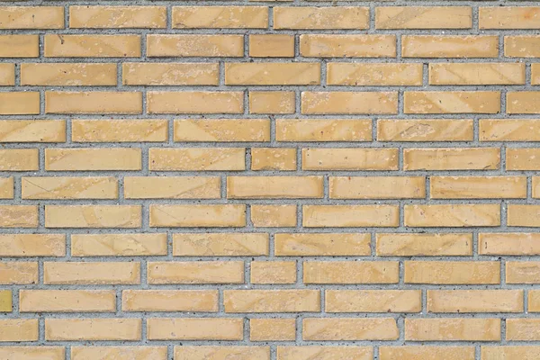 Yellow brick wall for texture or background, horizontal — Stock Photo, Image