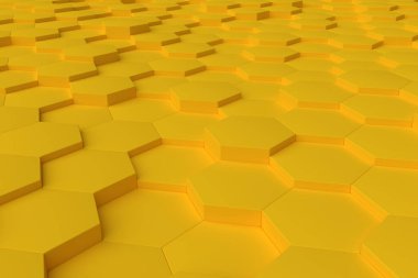 Sarı siyah beyaz altıgen fayans arka plan