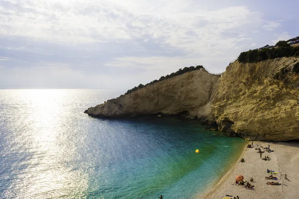 Praia de Porto katsiki em lefkada, Grécia — Fotografia de Stock