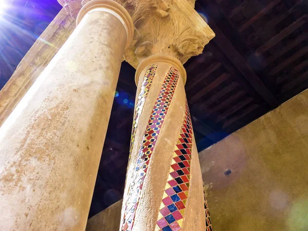 Klooster van de abdij van Monreale, Palermo — Stockfoto