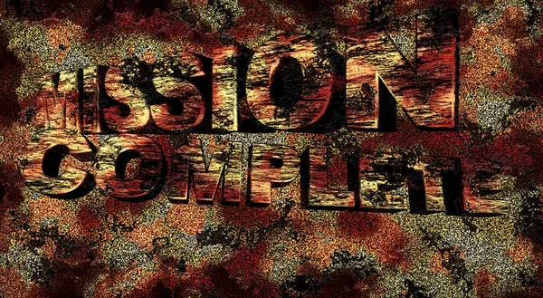 Mission complete grunge 3D text, illustration — Stock Photo, Image