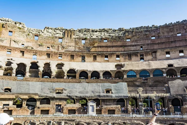 Interior del Coliseo, Roma — Foto de Stock