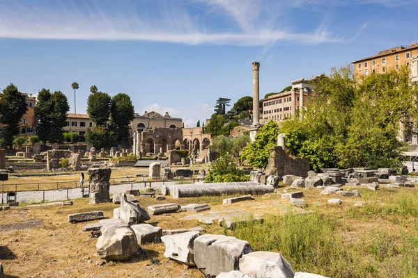 Ruins of the Roman Forum in Rome, Italy. — Stock Photo, Image