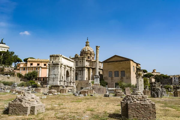 Arch of Septimius Severus in Roman Forum, Rome — Stock Photo, Image