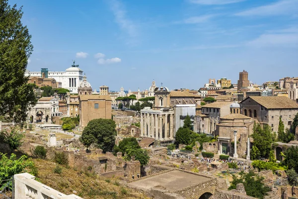 Top view of Roman Forum, Rome Italy — Stock Photo, Image