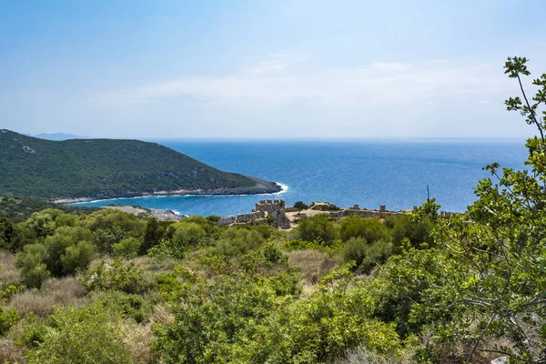 Palaiokastro kasteel van oude Pylos. Griekenland — Stockfoto