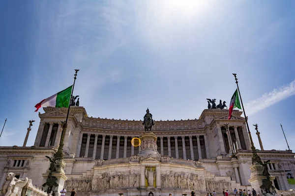 祖国的祭坛, Altare 德拉祖国, 在威尼斯广场, 意大利罗马 — 图库照片