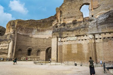 Caracalla hamamları - Terme di Caracalla kalıntıları