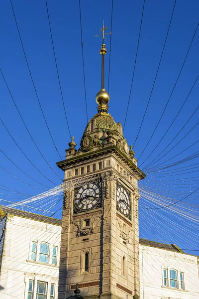 Utsikt över Jubilee Clock Tower i staden Brighton i Sussex, Storbritannien — Stockfoto