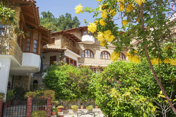 Vue du monastère orthodoxe Moni Agiou Ioanni Theologou — Photo