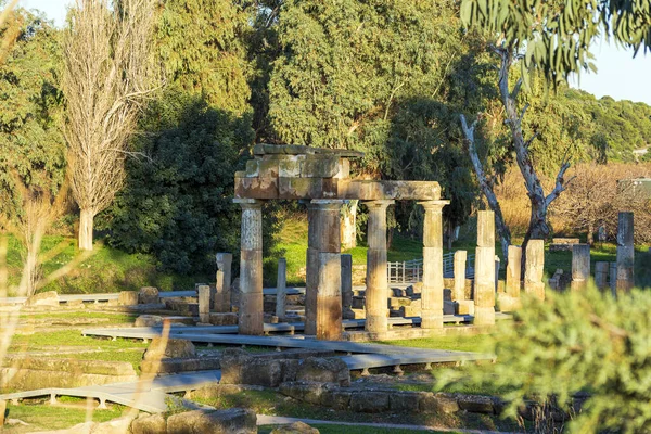 Artemis Tapınağı Brauron, Attica, Yunanistan arkeolojik sahasında — Stok fotoğraf