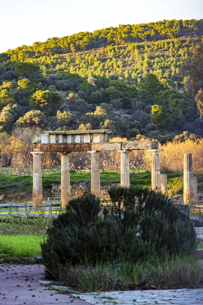 Tempio di Artemide nel sito archeologico di Brauron, Attica, Grecia — Foto Stock