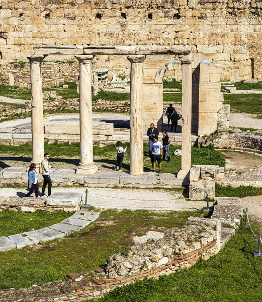 Athens Greece March 2020 Ancient Ruins Roman Forum Centre Athens — Stockfoto