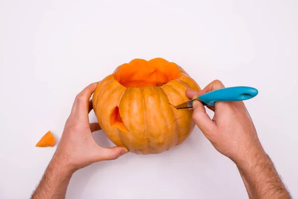 Cadılar Bayramı Balkabağı hazırlanması