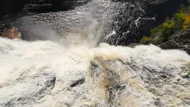 Montmorency Falls In Quebec City — Stockvideo
