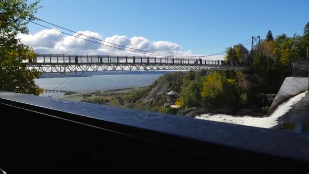 Montmorency Falls in Quebec City — Stock Video