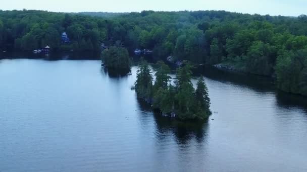 Latające nad Fresh Water Lake — Wideo stockowe