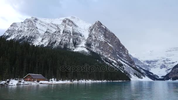 Hermoso lago Louise — Vídeo de stock