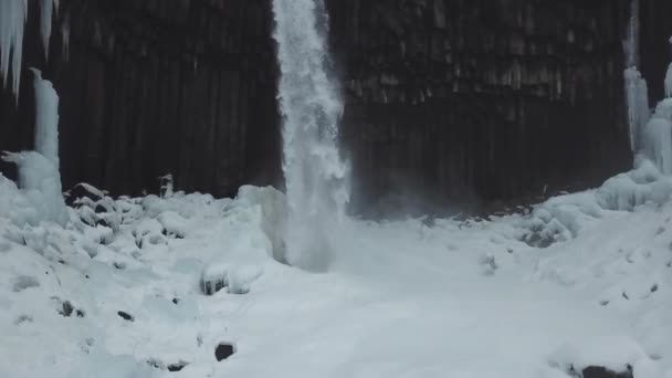 Vue Aérienne De Grandes Cascades De Colonne De Lava, Svartifoss, Islande  