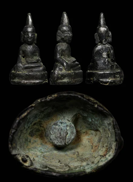 Amuletos Buda Tailandés Plata — Foto de Stock
