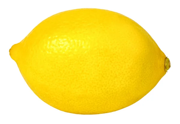 Fruta de limón fresca madura sobre fondo blanco aislado — Foto de Stock