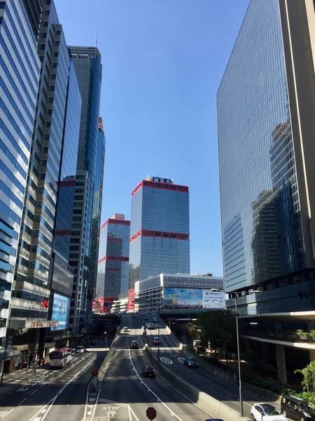 Downtown skyscrapers in Hong Kong — Stock Photo, Image