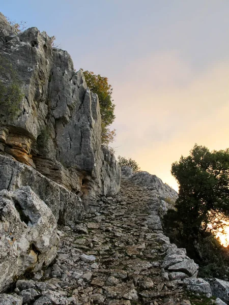 Sendero de montaña en Turquía — Foto de Stock