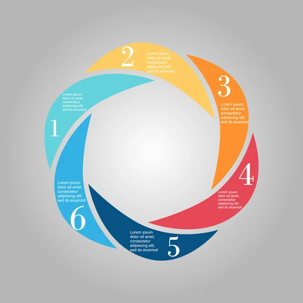 Cercle de diagramme d'affaires — Image vectorielle
