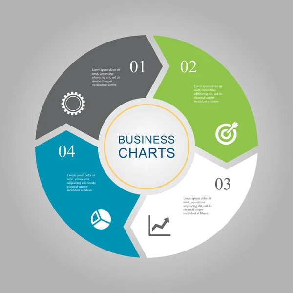 Business Diagram circle — Stock Vector