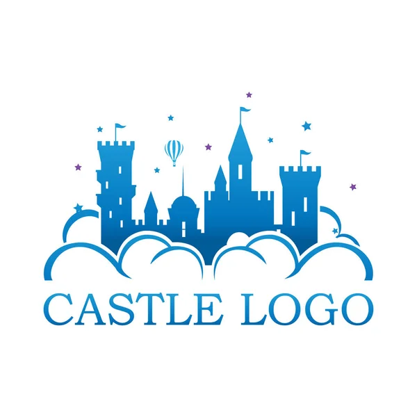 Castle logo illustration — Stock Photo, Image