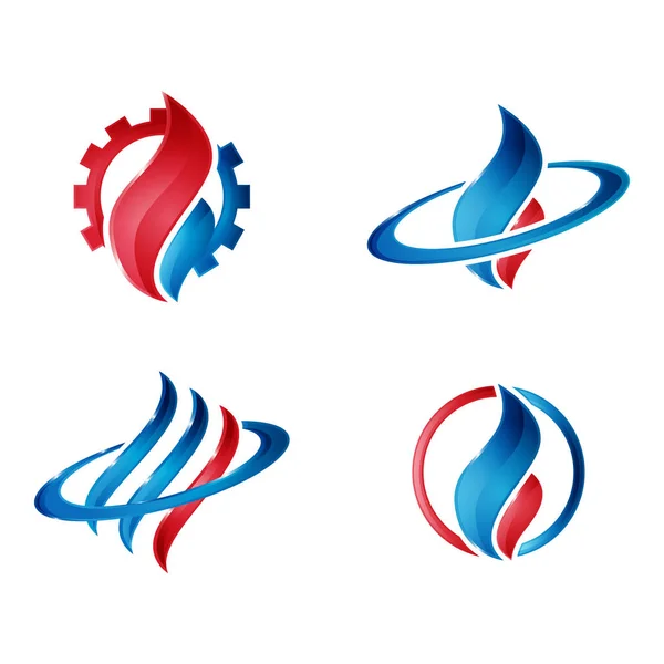 Parlak petrol ve doğal gaz logo vektör