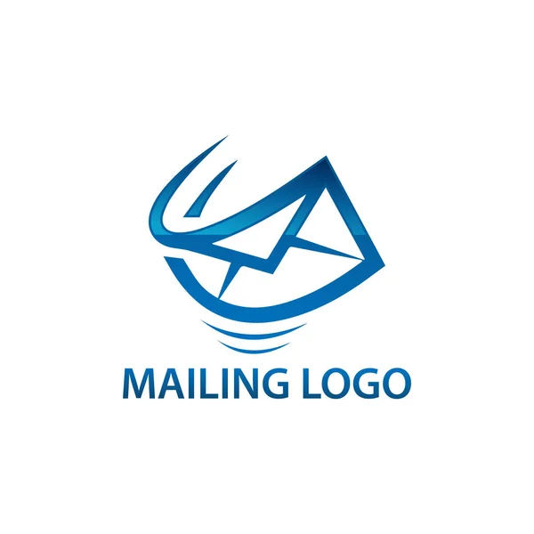 Hava posta logo hızlı. Hızlı hava posta vektör logosu web için basit Illustration. Gradien renkli logo