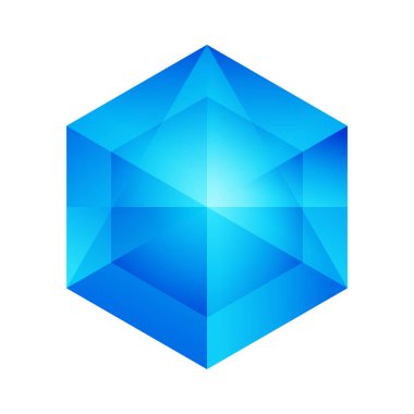 Altıgen - altıgen vektör logo konsept illüstrasyon marka. Altıgen geometrik poligonal logo. Altıgen soyut logosunu görmeniz gerekir. Vektör logo şablonu. Tasarım öğesi.