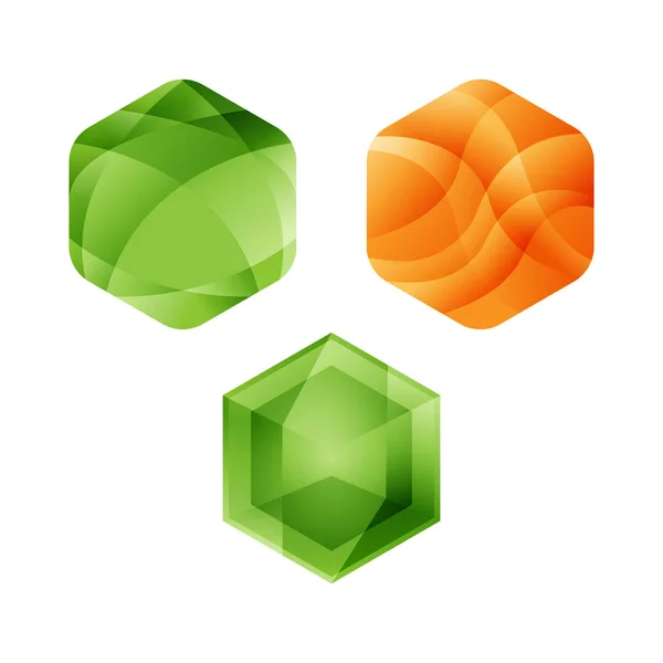 Διάφορα Εξάγωνο Branding Εικονογράφηση Έννοια Λογότυπο Φορέα Εξάγωνο Εξάγωνο Γεωμετρικά — Διανυσματικό Αρχείο