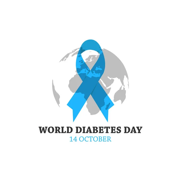 Dia Mundial da diabetes imagem vetorial ilustração design —  Vetores de Stock
