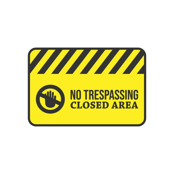 Warning do not enter no trespassing private vector image — Stock Vector