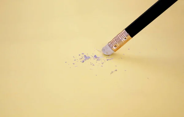 pencil eraser mistake concept.