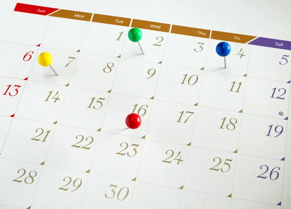 Kommande evenemangskalender — Stockfoto
