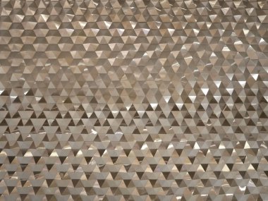 Gümüş düşük poli üçgenler ve çokgenler geometrik soyut arkaplan