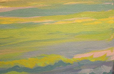 Soyut sanat arkaplan yağlı boya tuval üzerinde parlak yeşil renk.