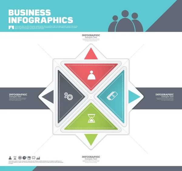 Infografisches Design von Geschäftsvorlagen. Vektor veranschaulicht. — Stockfoto
