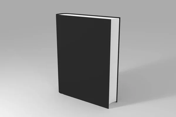 Leere leere Buch- oder Notizbuch-Vorlage auf sauberem Hintergrund. 3d il — Stockfoto