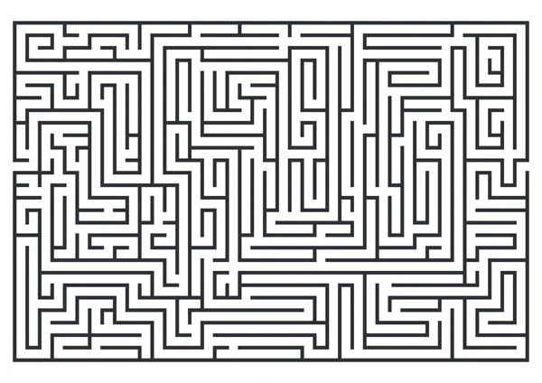 Illustration of maze, labrinth. Isolated on white background. Me — Stock Photo, Image
