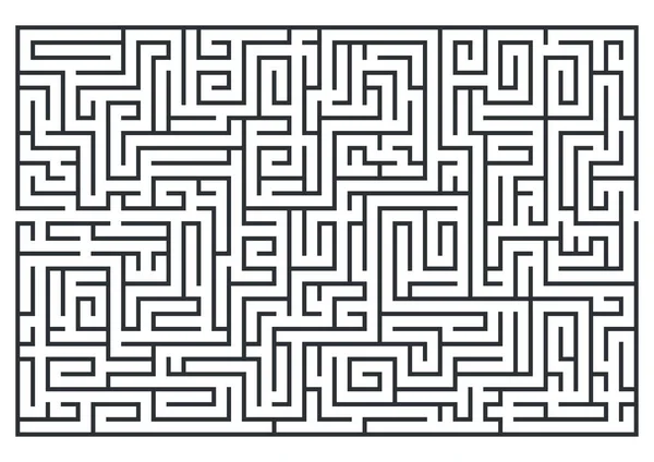Illustrazione di labirinto, labirinto. Isolato su sfondo bianco. Io. — Foto Stock