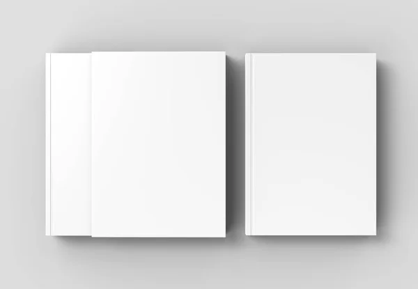 Θήκη βιβλίο ομοίωμα απομονωμένες σε απαλό γκρι φόντο. 3D εικονογράφο — Φωτογραφία Αρχείου